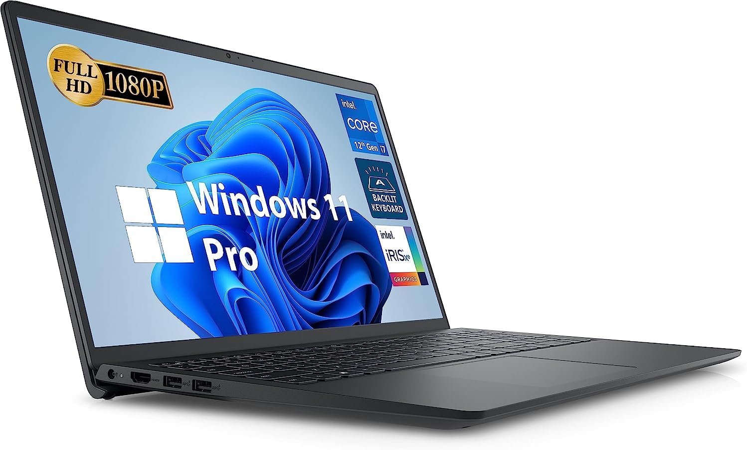 Dell Laptop de negocios Inspiron 15 3000, pantalla FHD de 15.6 pulgadas, Intel Core i7-1255U de 12 generación, Windows 11 Pro, 32 GB DDR4 RAM, 1 TB