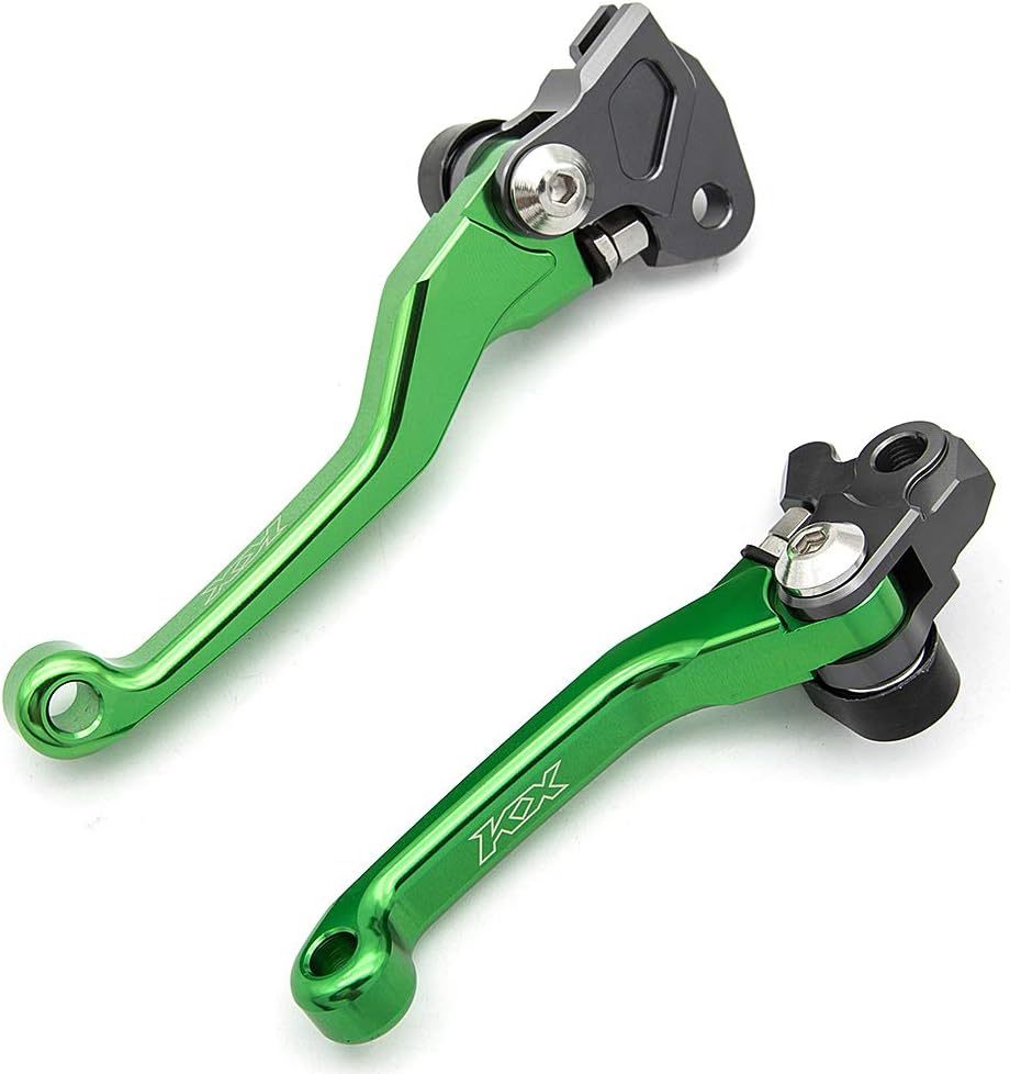 Krace Juego de palancas de embrague de freno pivote CNC Motorcross para Kawasaki KX250F 2013-2018, KX450F 2013-2018, KX250 2019