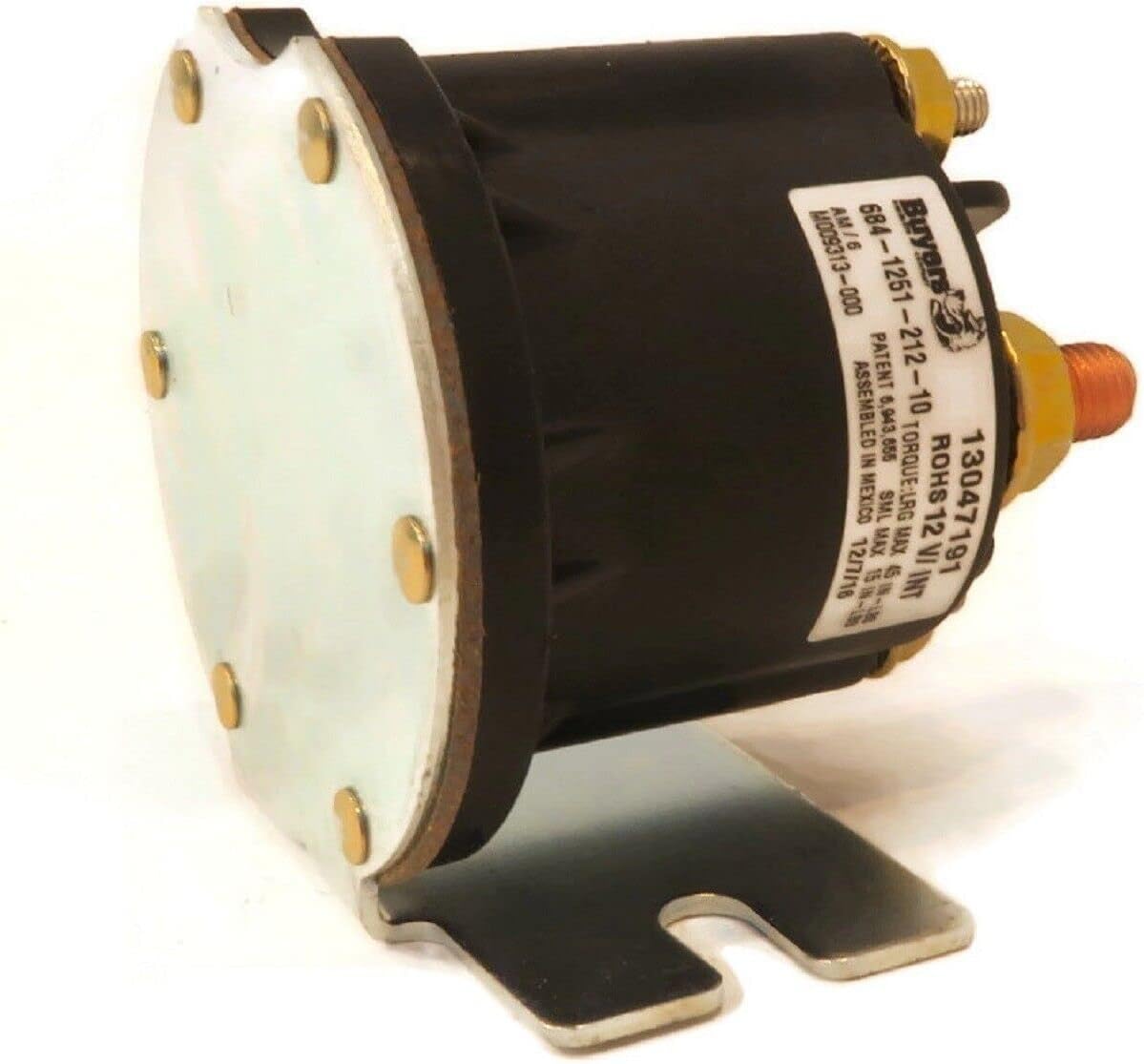 The ROP Shop  Solenoide resistente de 12 voltios, servicio intermitente para quitanieves Boss RT3 Trip Edge