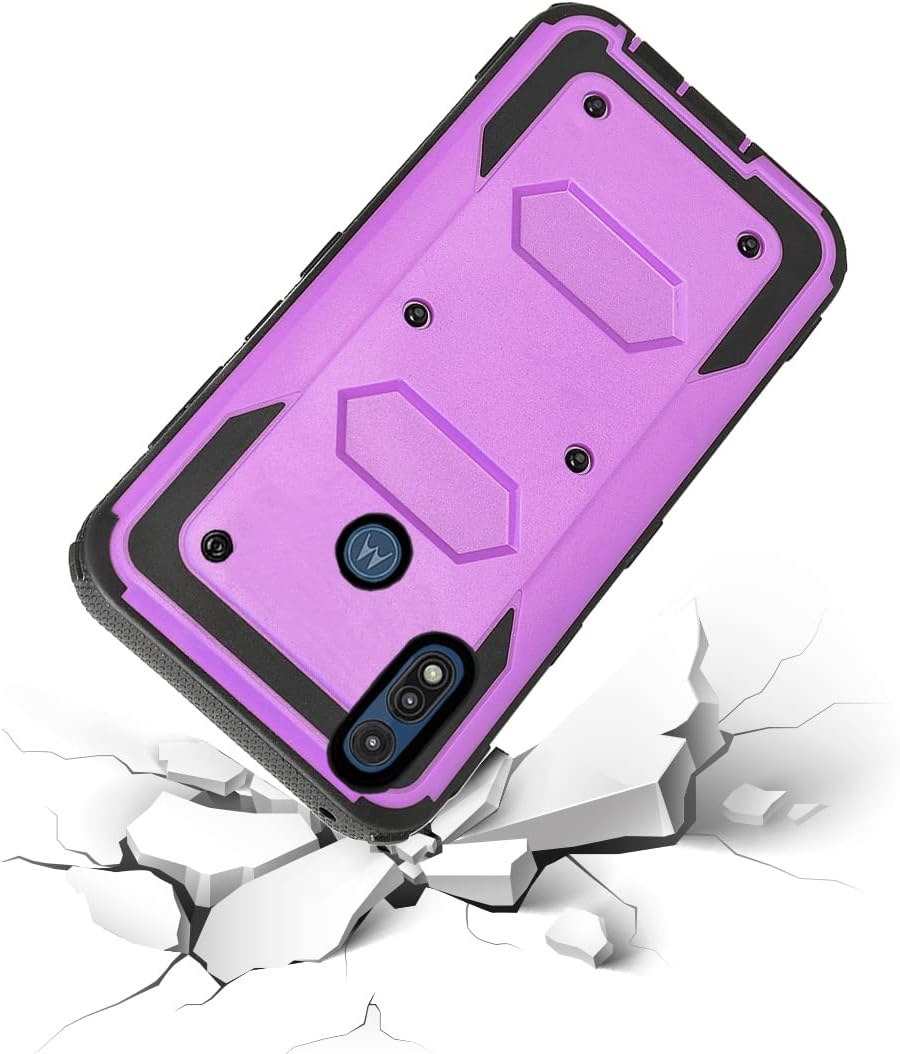 Asuwish Funda de teléfono para Moto E 2020 Motorola E7, híbrida, resistente, a prueba de golpes, dura, a prueba de caídas, cuerpo completo,