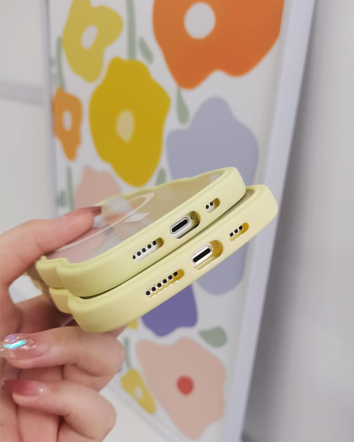 SGVAHY Funda magnética para iPhone 13 Pro Max, funda transparente para iPhone 13 Pro Max, bonita funda para iPhone 13 Pro Max, funda protectora de