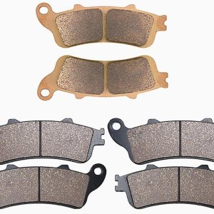 AHL Juego de pastillas de freno delanteras y traseras para Honda GL1800 Goldwing (todos los modelos) 2001-2013 AHL Juego de pastillas de freno delanteras y traseras para Honda GL1800 Goldwing (todos los modelos) 2001-2013