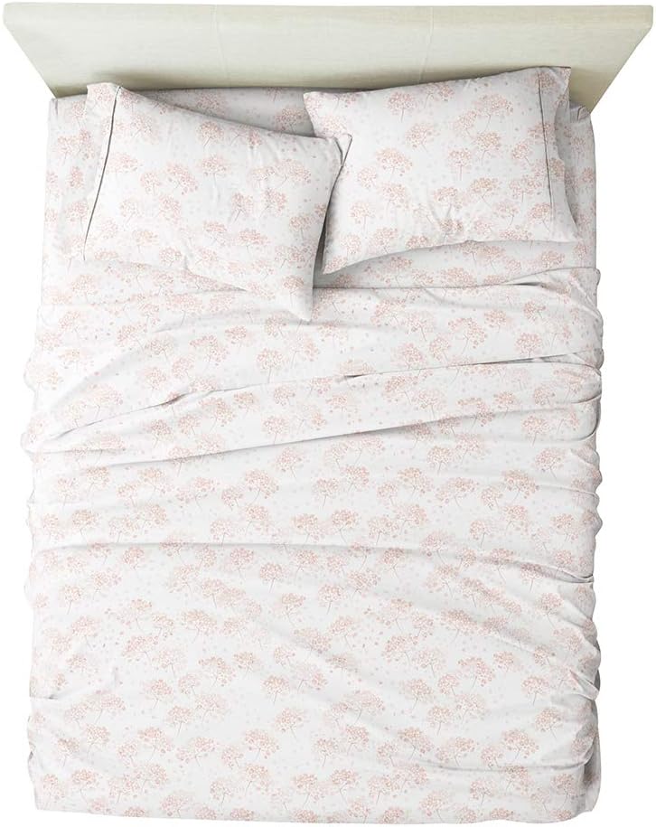 Linen Market Juego de sábanas Queen de 4 piezas (flor rosa). Duerme mejor que nunca con estas sábanas ultrasuaves y refrescantes para tu cama de