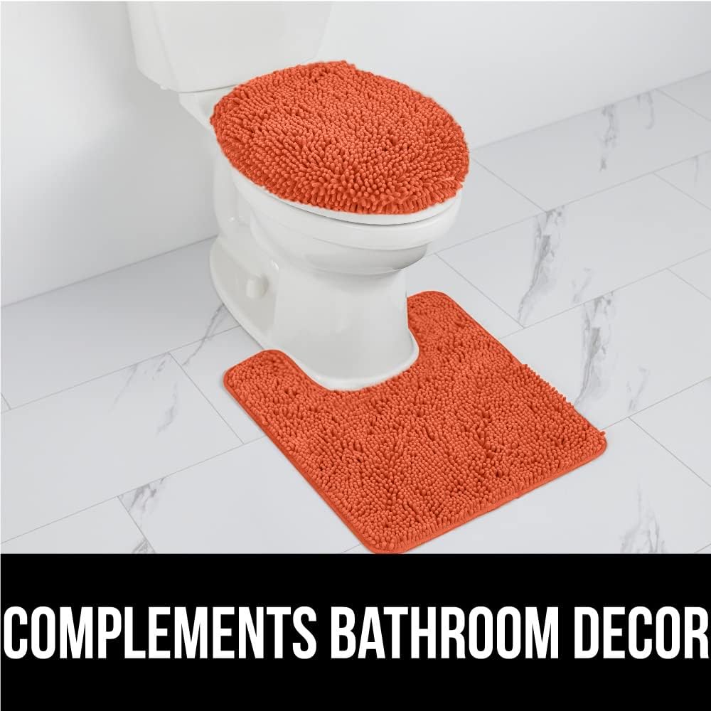 Gorilla Grip – Alfombra de baño de lujo, de felpa, extra suave, duradera y absorbente, lavado y secado a máquina, perfecta para una sola alfombra