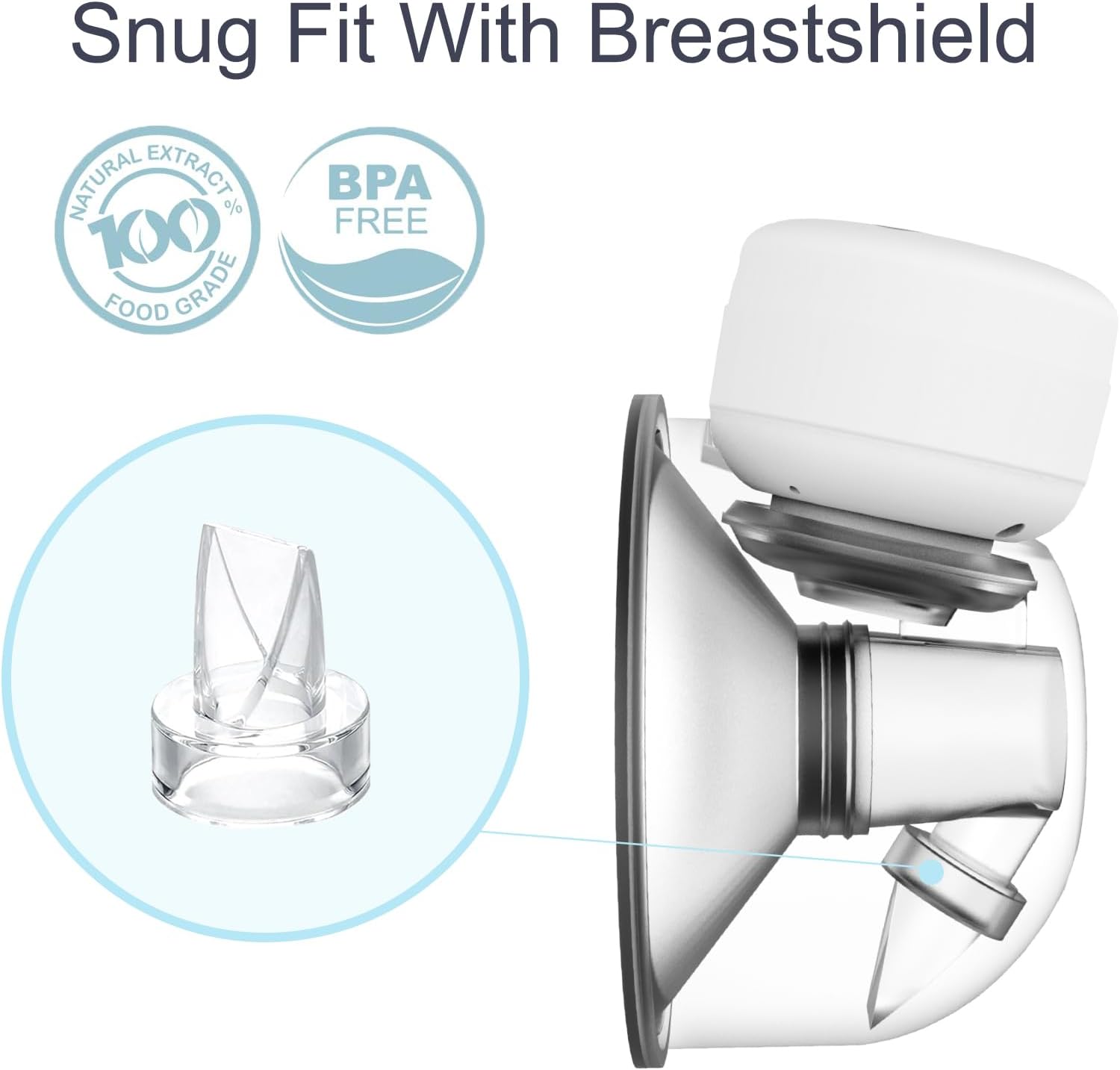 SKYWOT Paquete de 6 válvulas de pico de pato para extractor de leche portátil, accesorios manos libres, válvulas universales de pico de pato, etc.,