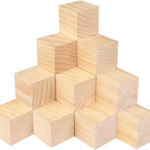 Paquete de 20 bloques de madera para manualidades, cubos de madera de pino de 2.36 pulgadas, cubos de madera de 2.4 x 2.4 x 2.4 in para pintura, Paquete de 20 bloques de madera para manualidades, cubos de madera de pino de 2.36 pulgadas, cubos de madera de 2.4 x 2.4 x 2.4 in para pintura,