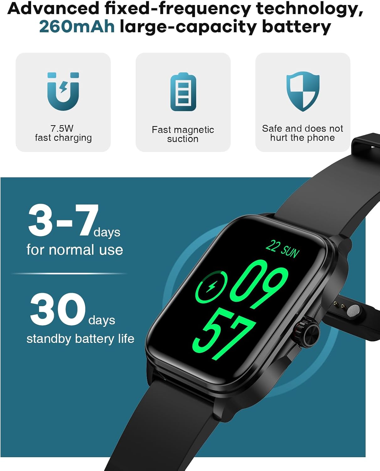 2024 Smart Watch, 1.91″ HD Smartwatch for Men Women, IP67 Swimming Waterproof Fitness Tracker, Infrared True Blood Oxygen Monitor, with Heart Rate,