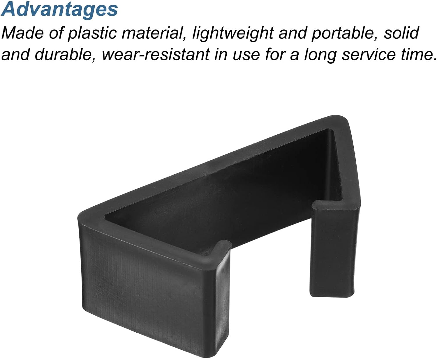 PATIKIL Clips para muebles de patio, paquete de 16 abrazaderas de sofá con hebilla fija de mimbre para sillas de ratán para exteriores, color negro