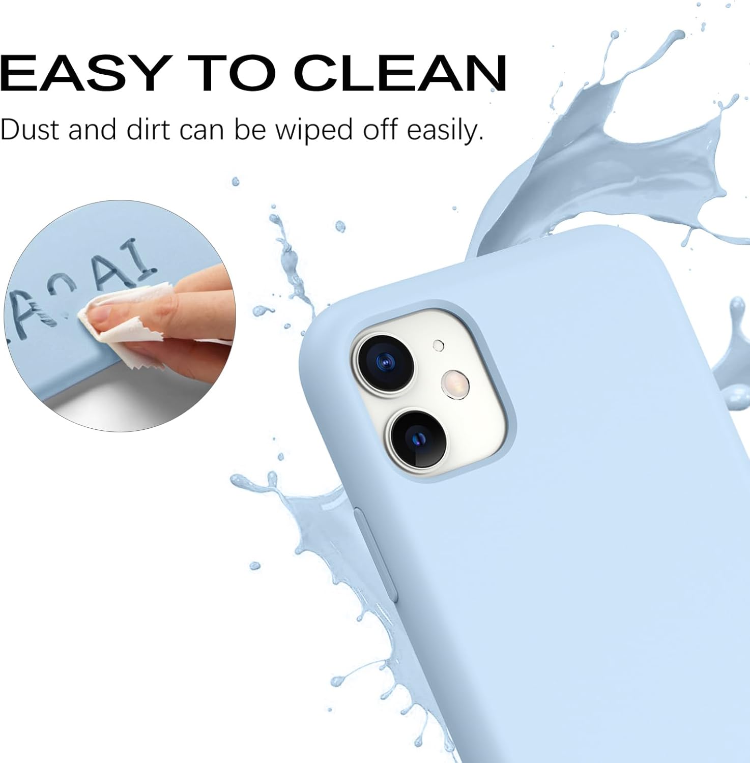 BENTOBEN Funda magnética para iPhone 11 compatible con Magsafe Funda delgada de silicona suave de goma a prueba de golpes, forro de microfibra,