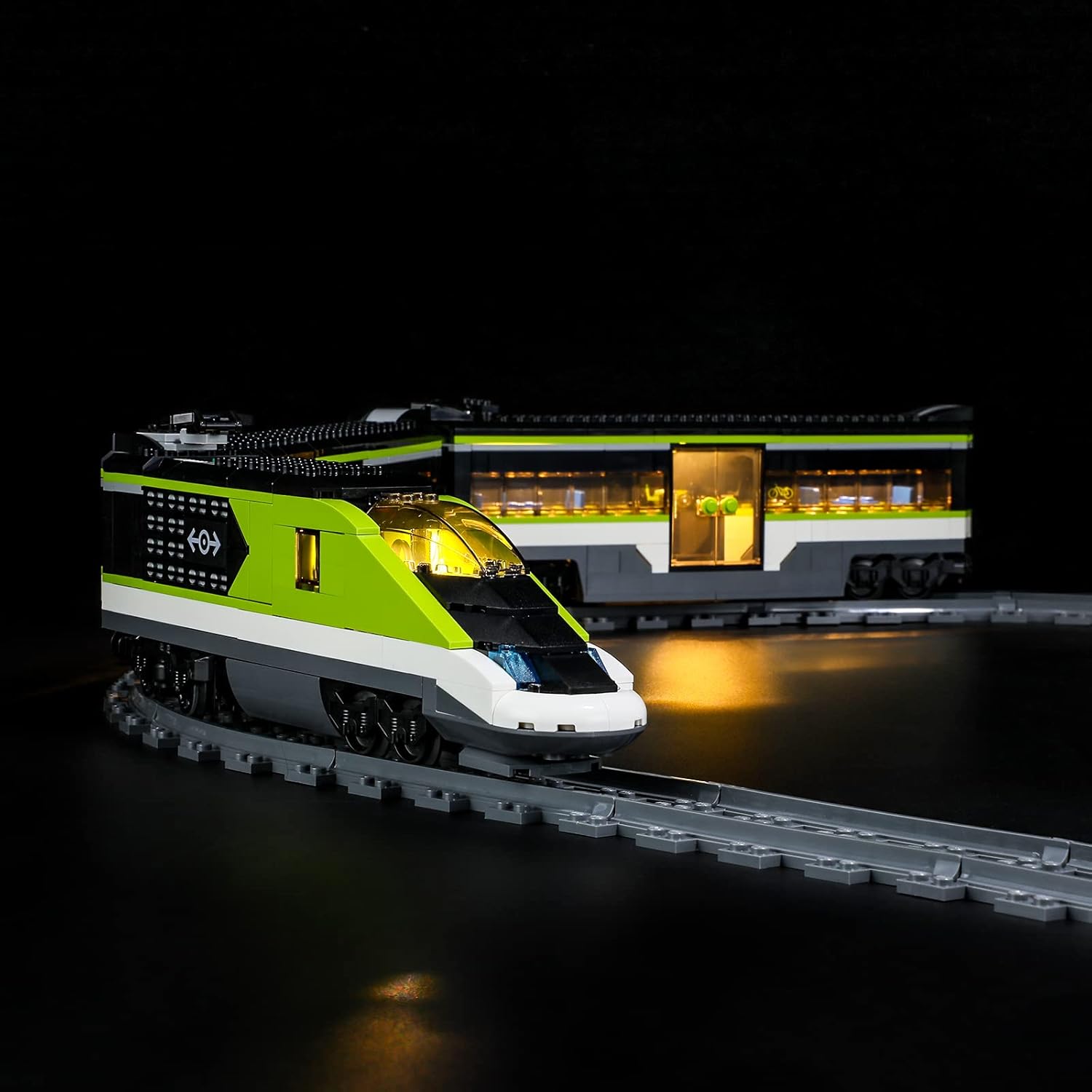 LIGHTAILING Kit de iluminación LED para Lego- 60337 Express Passenger-Train Modelo de bloques de construcción – Juego de luces LED compatible con el