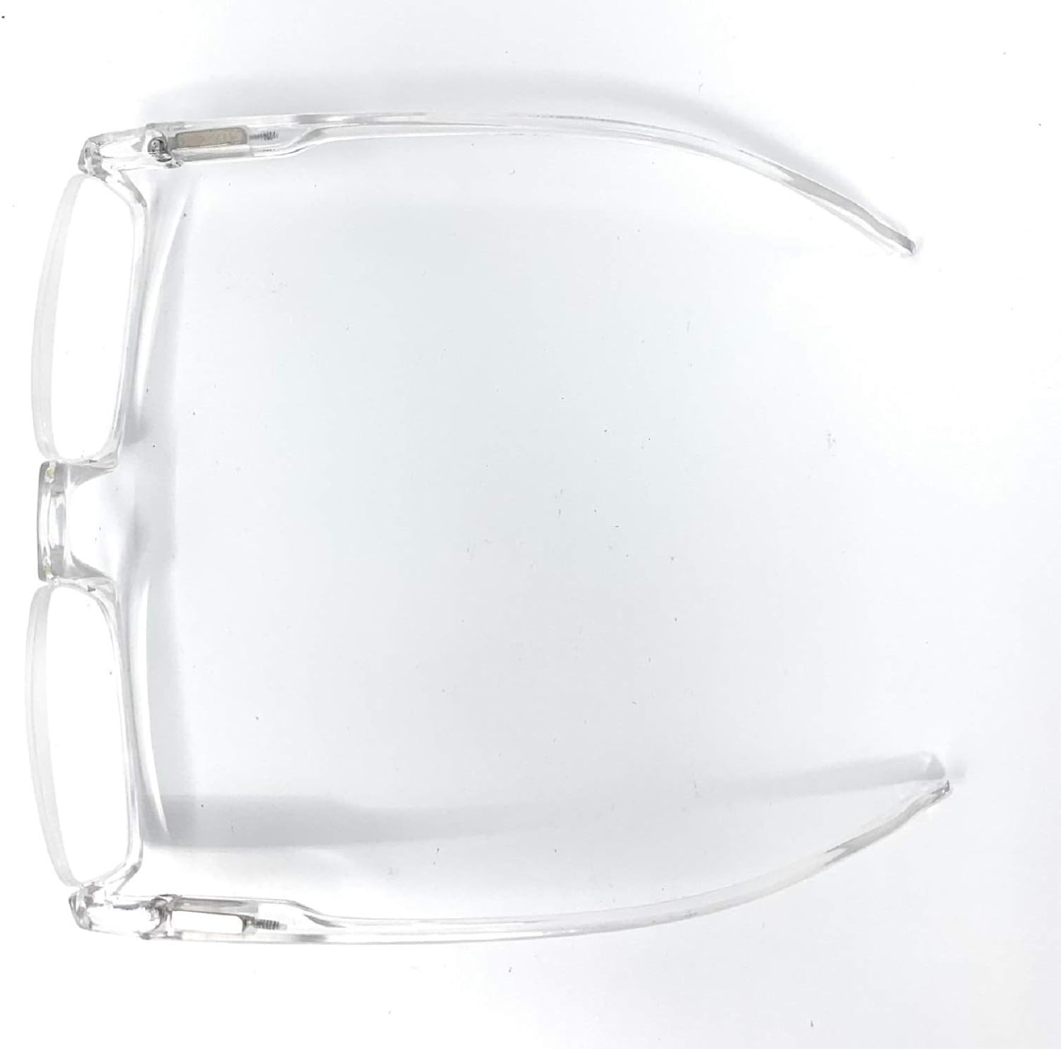The Parker – Lentes de lectura rectangulares de medio marco, lectores unisex sin montura + 1.25 transparente
