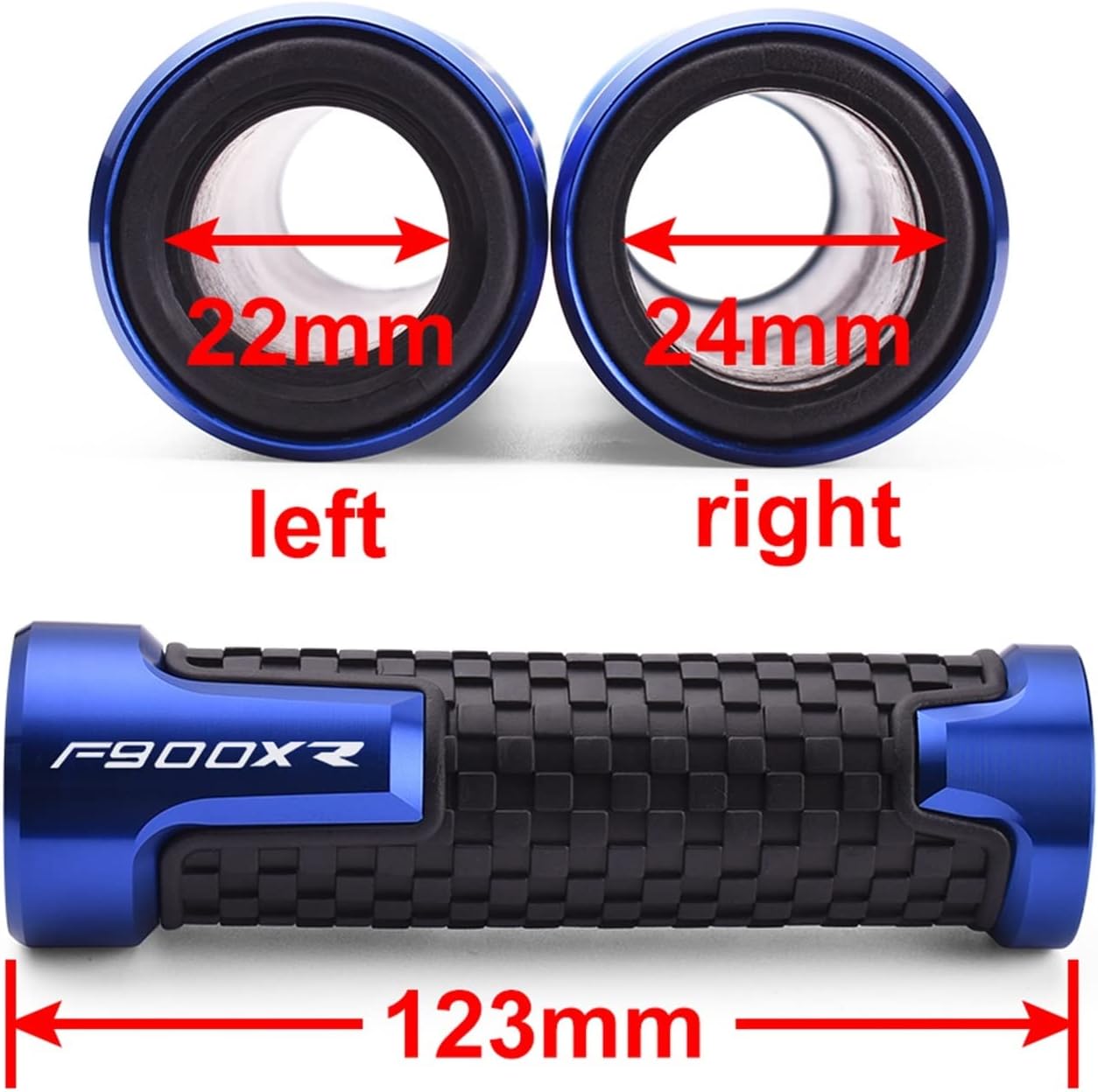 Manillar de motocicleta CNC mango de motocicleta manillar de mano con logotipo F900XR para BMW F900 XR F900XR F 900 XR 2020 2021 Accesorios de