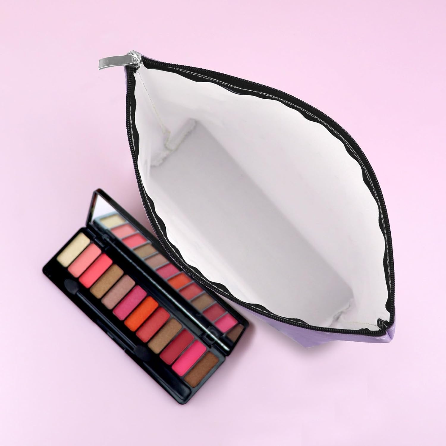 Regalos de playa para mujeres, bolsa de maquillaje, regalos para amantes de la playa, Verde claro + rosa claro + morado claro