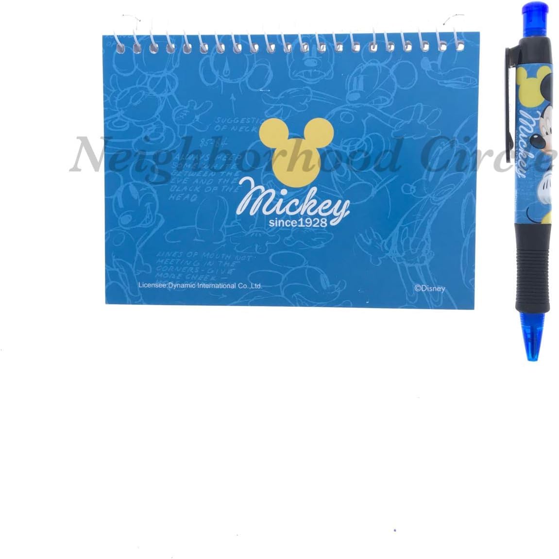 Libro de autógrafos de Mickey Mouse con bolígrafo (azul)