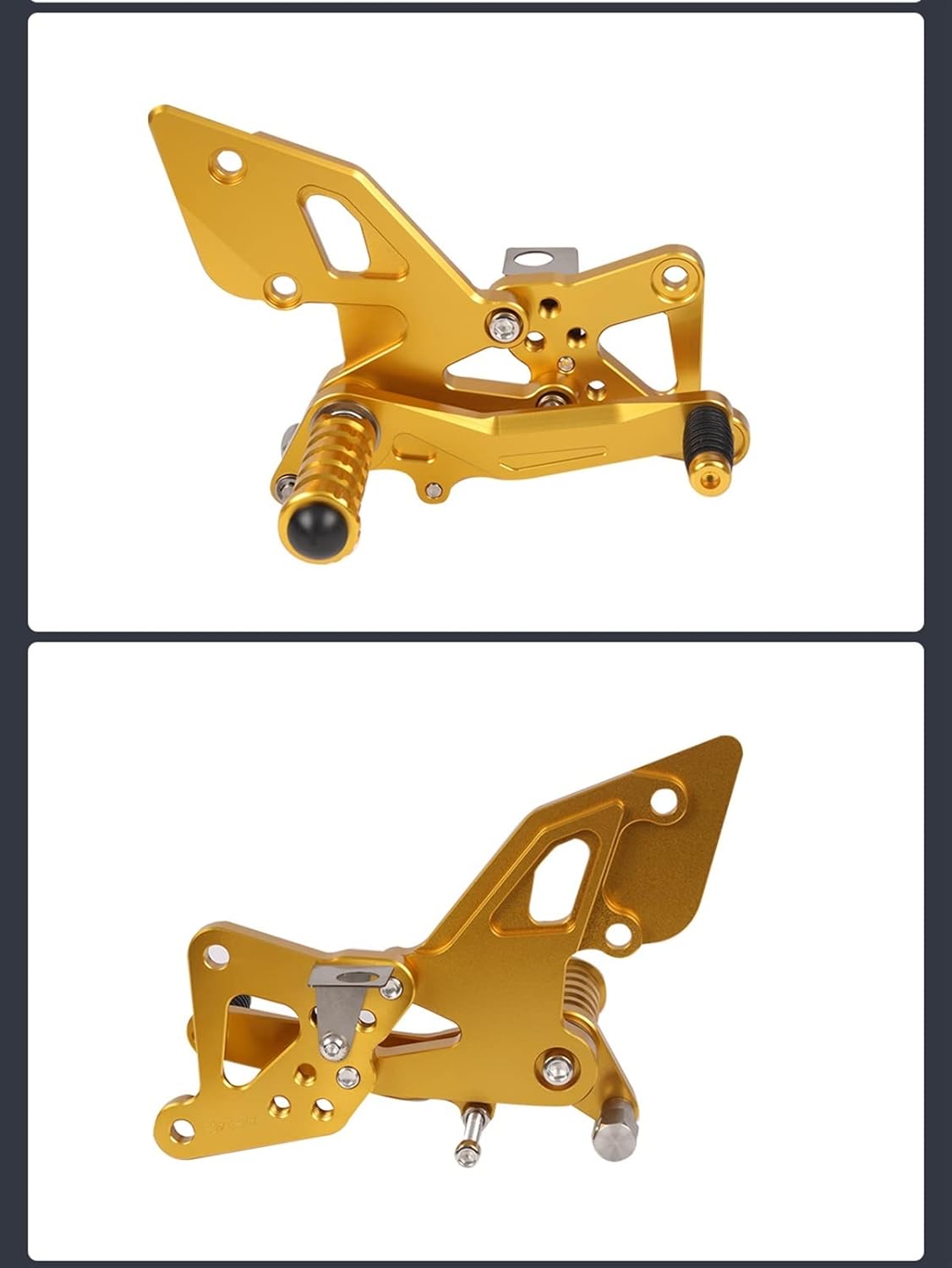 Estribera para Yamaha YZFR3 YZF R3 YZFR25 YZF R25 YZF-R3 MT03 MT 03 2015-2022 2021 2020 2019 2018 2017 2016 motocicleta ajustable trasero Sets