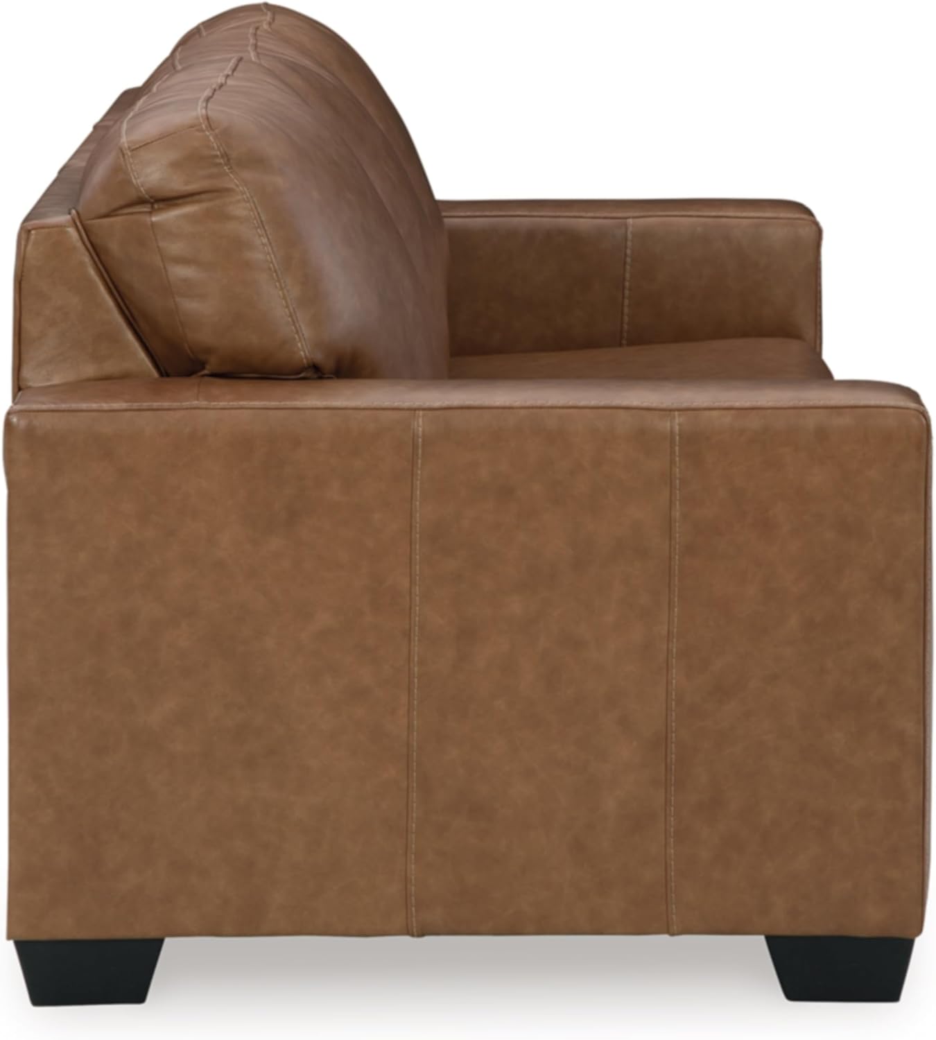 Signature Design by Ashley Bolsena – Sofá contemporáneo de piel, color marrón oscuro