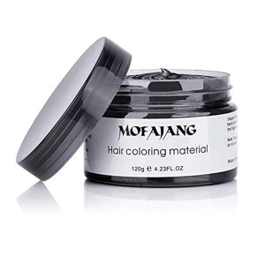Asocrew Color de cera temporal negra para el cabello, cera de color negro en aerosol, tinte de cera para el cabello, arcilla para peinar el cabello, Asocrew Color de cera temporal negra para el cabello, cera de color negro en aerosol, tinte de cera para el cabello, arcilla para peinar el cabello,