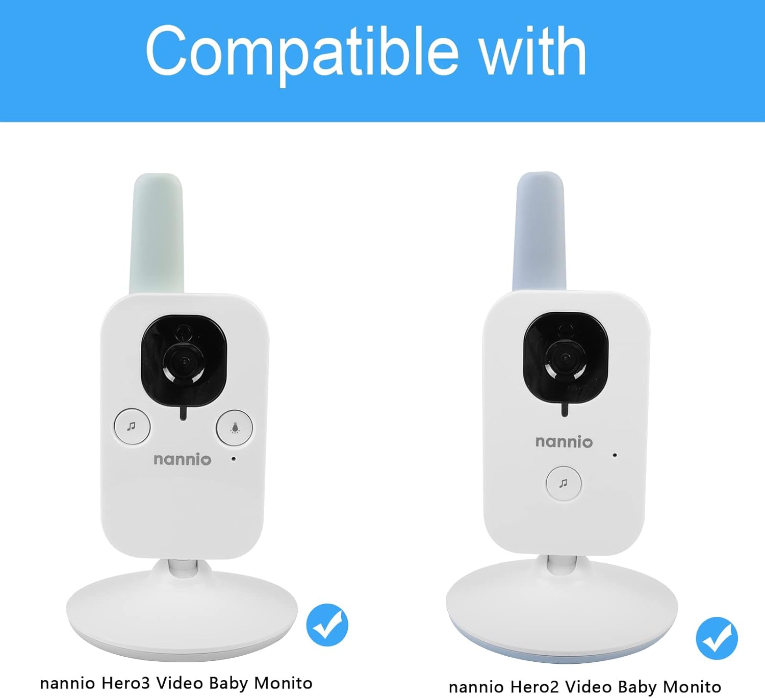 HOLACA Monitor de bebé Montaje flexible para cuna nannio Hero2 Hero3 Video Baby Monitor Philips Avent SCD84337 – Kit de montaje versátil giratorio