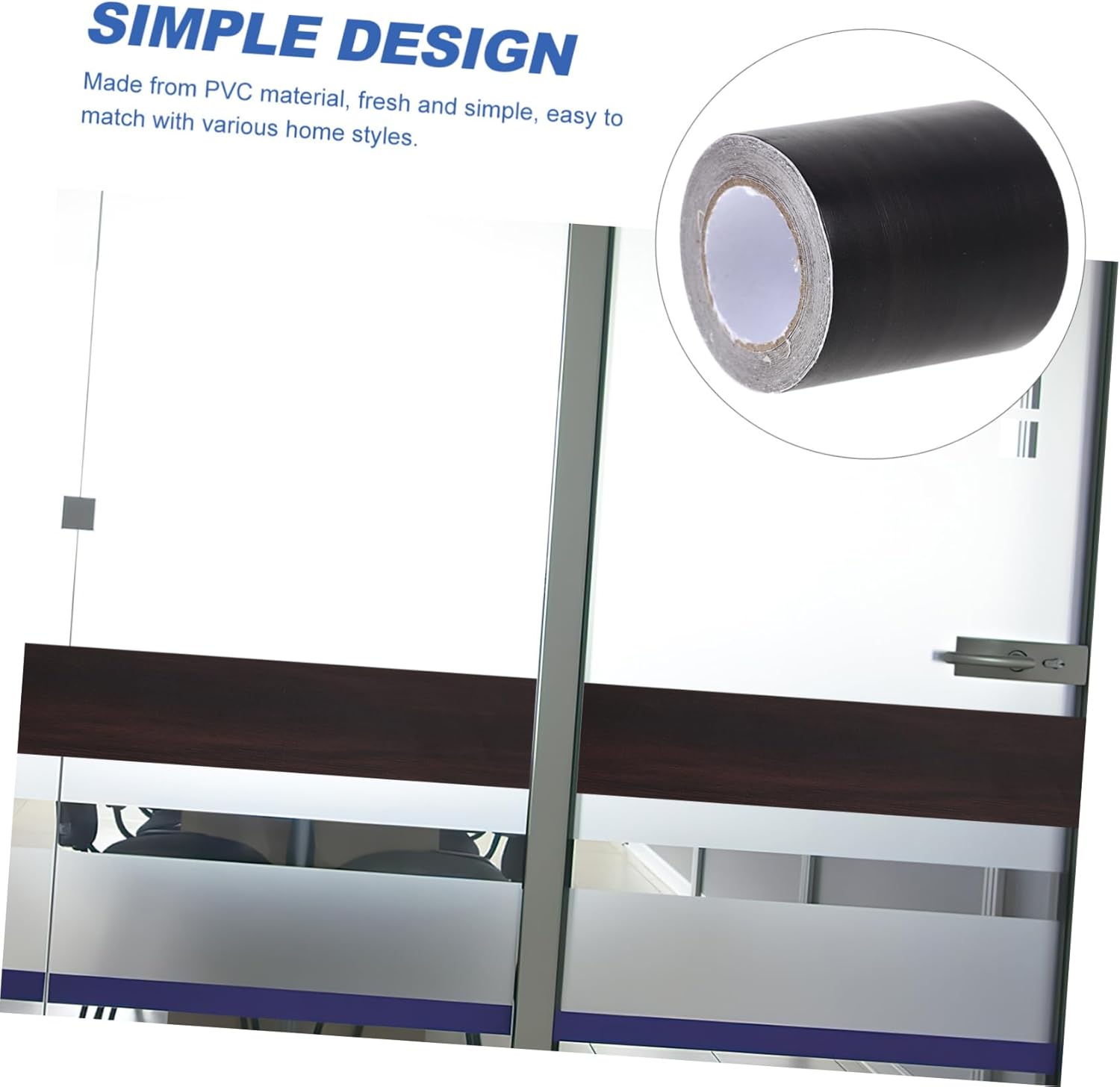 ULTECHNOVO Zócalo autoadhesivo de PVC modelado de PVC Decoración de pared Rodapié de PVC