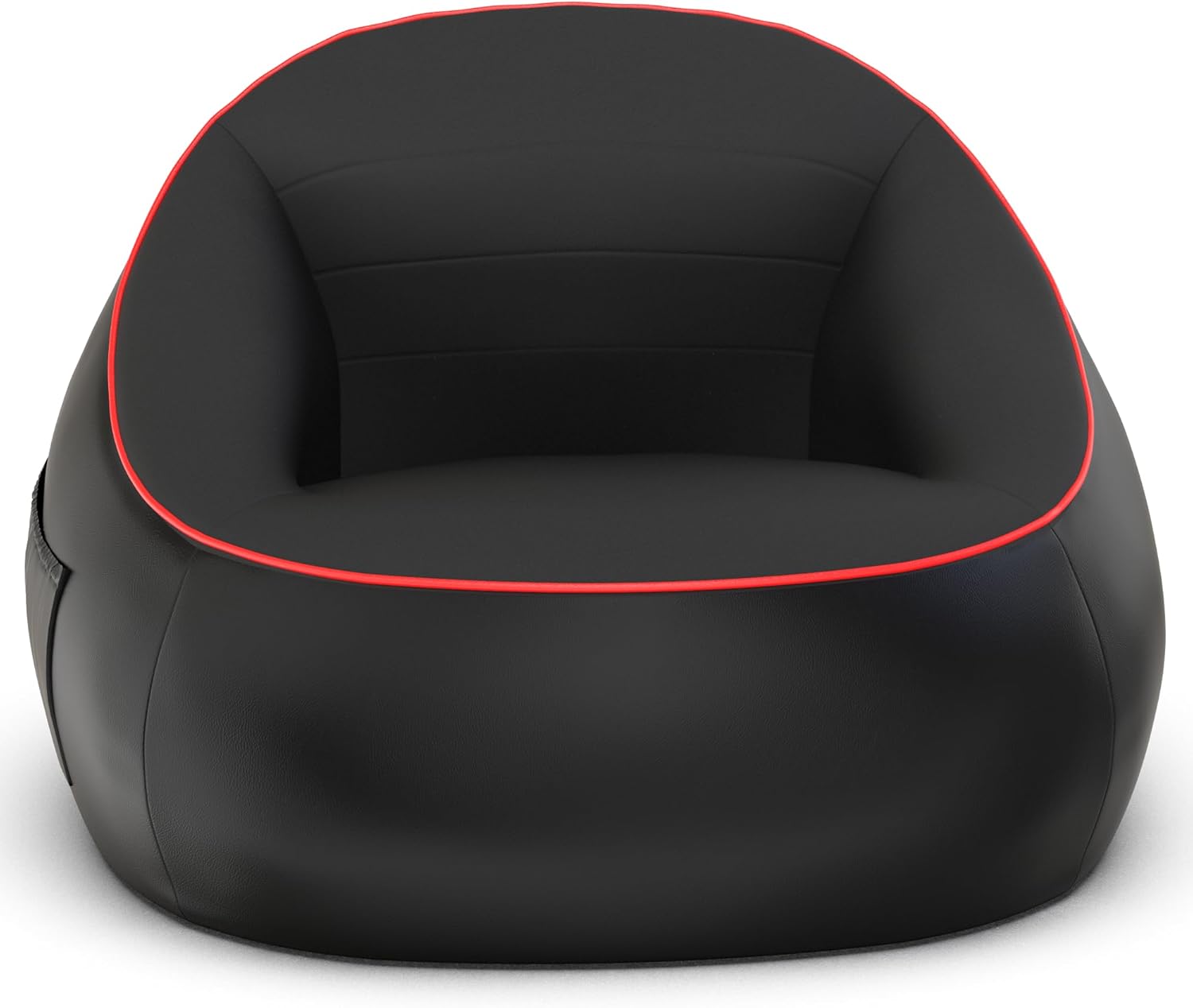 Mason Moon – Sillas puff para adultos, 3 pies, acogedora silla de puf grande, silla de descanso para dormitorio, silla redonda negra de suelo, silla