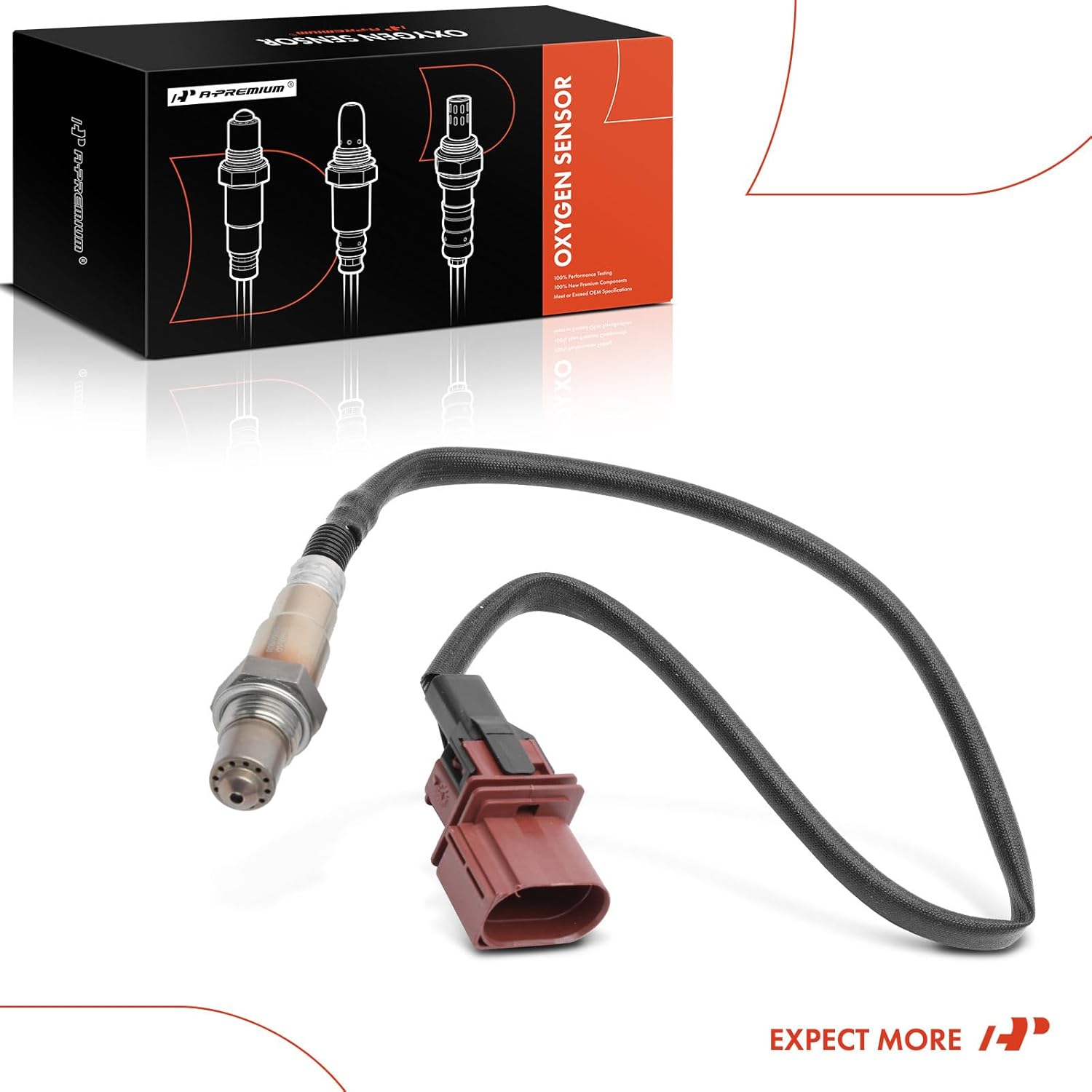A-Premium Sensor de oxígeno O2 compatible con Mazda 3 2014-2018, 6 2014-2018, 3 Sport 2014-2018, CX-5 2013-2018, Upstream, Replace# PE01188G1A