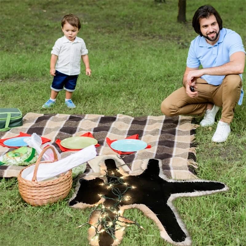 Creaion Divertidas alfombras de Navidad iluminadas con diseño de gato frito, decoración nacional de Navidad, vacaciones, aldea, regalos de Navidad