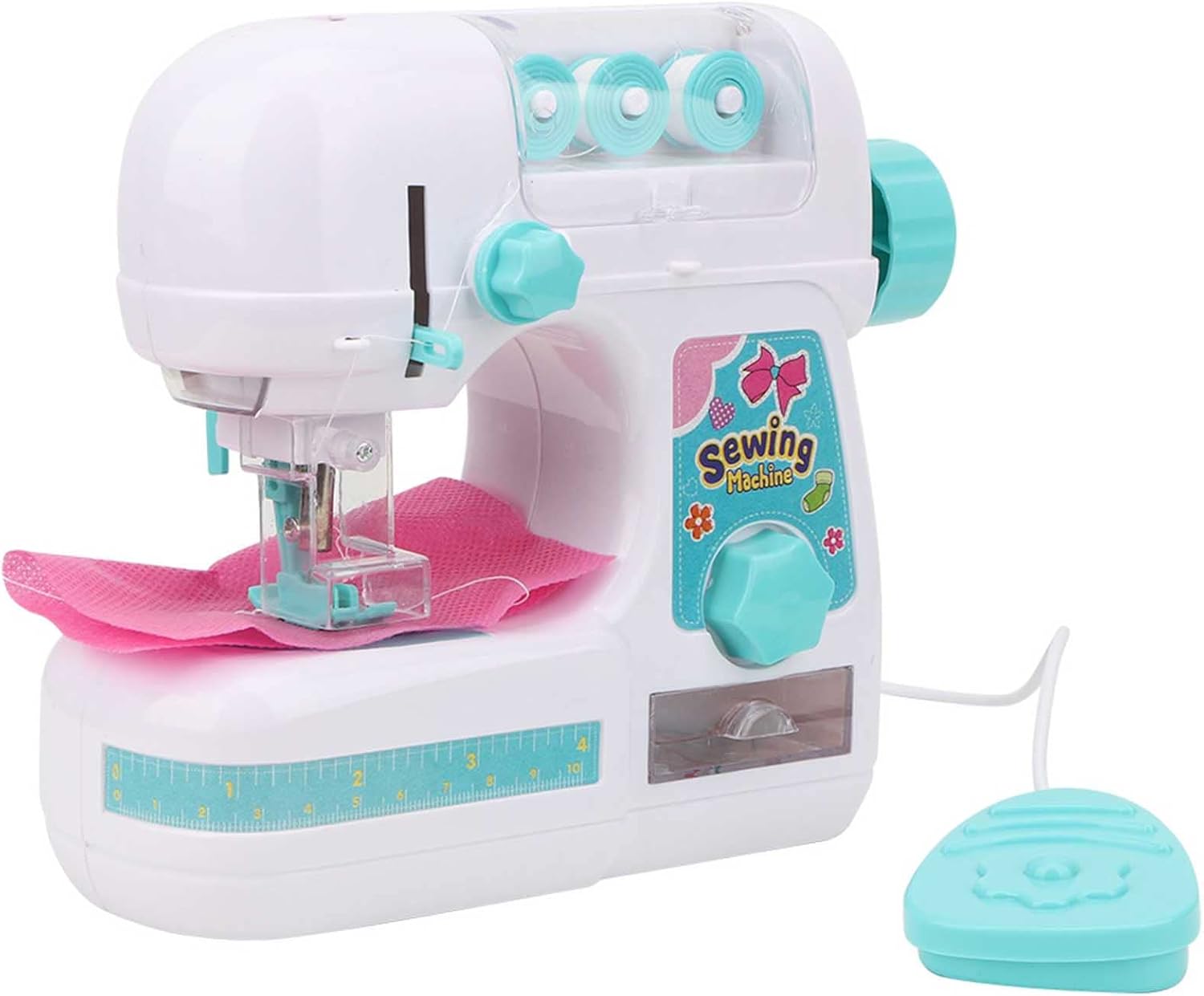 Bnineteenteam Mini máquina de coser, máquina de coser niños juguete para niñas niños