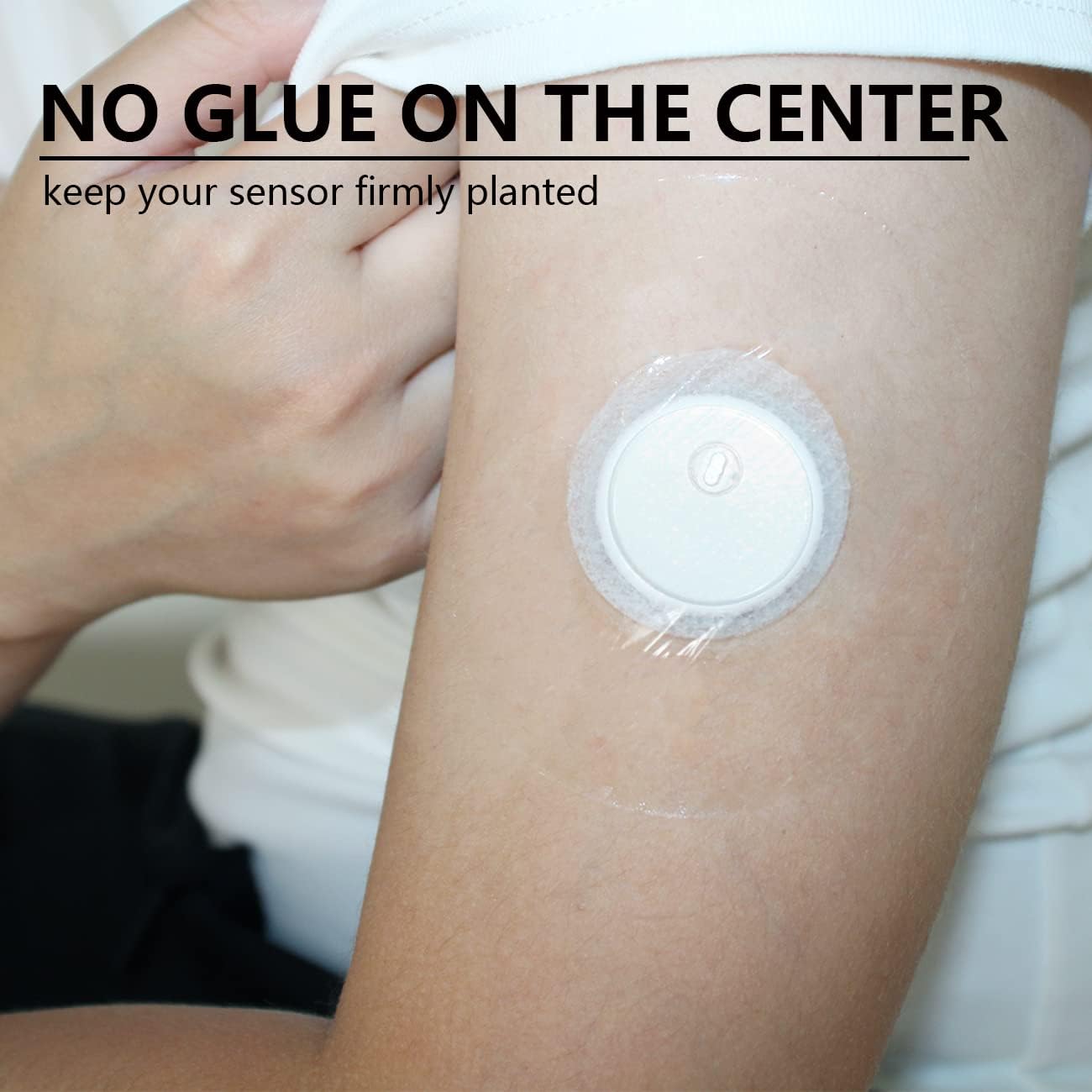 Fundas de sensor para Libre 3, impermeables, paquete de 60 parches adhesivos, cinta transparente CGM que dura hasta 14 días, sin agujero, HECHUAN