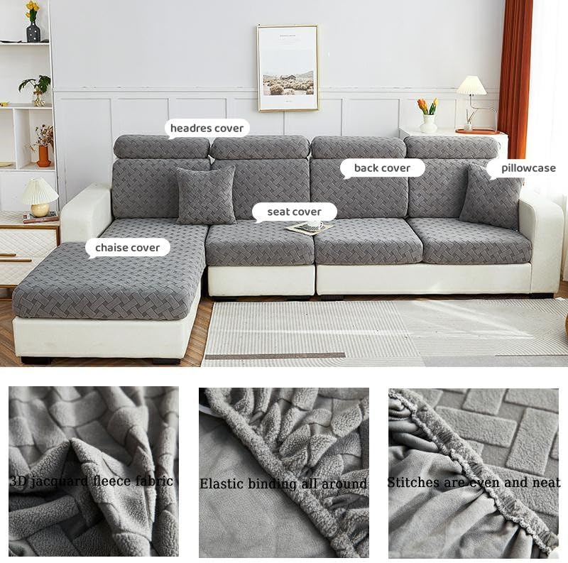 APEXBOUND Nolan – Funda de sofá interior mágica, fundas de cojín para sofá modular en forma de L, funda elástica para decoración de muebles del