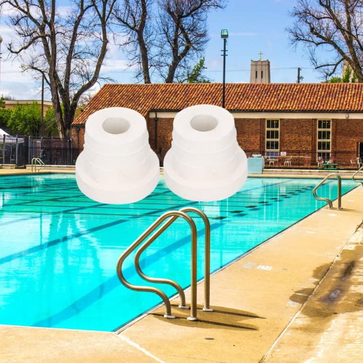 Parachoques de escalera de piscina, 2 piezas de tapón de goma de repuesto para protección de seguridad, suministros de piscina, enchufe de goma para