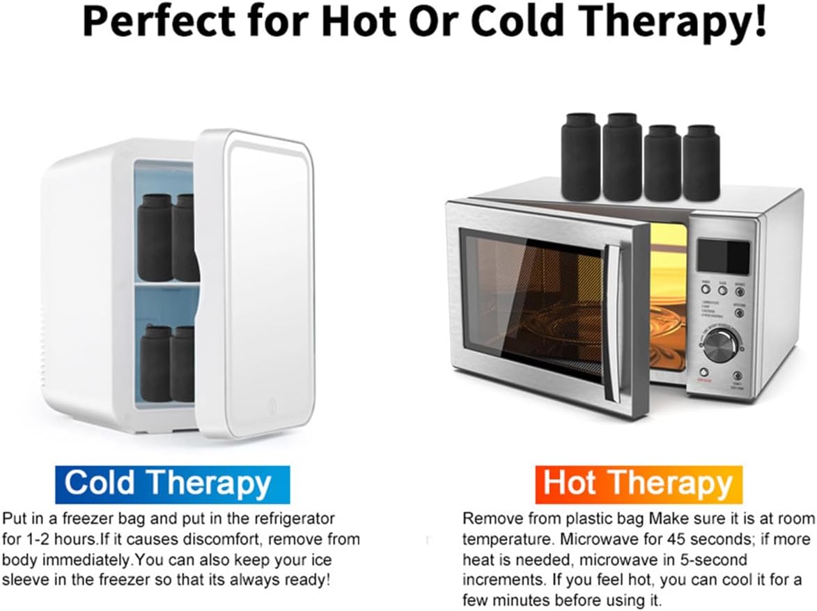 Paquete de hielo para dedos de terapia fría caliente, tela suave, relleno de gel, para artritis, tendinitis, dedo gatillo y dedo hinchado