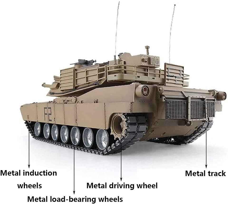 HJKLMM Accesorios de actualización del tanque de control remoto RC adecuados para Henglong 116 US Army M1A2 Abrams tanque de batalla principal