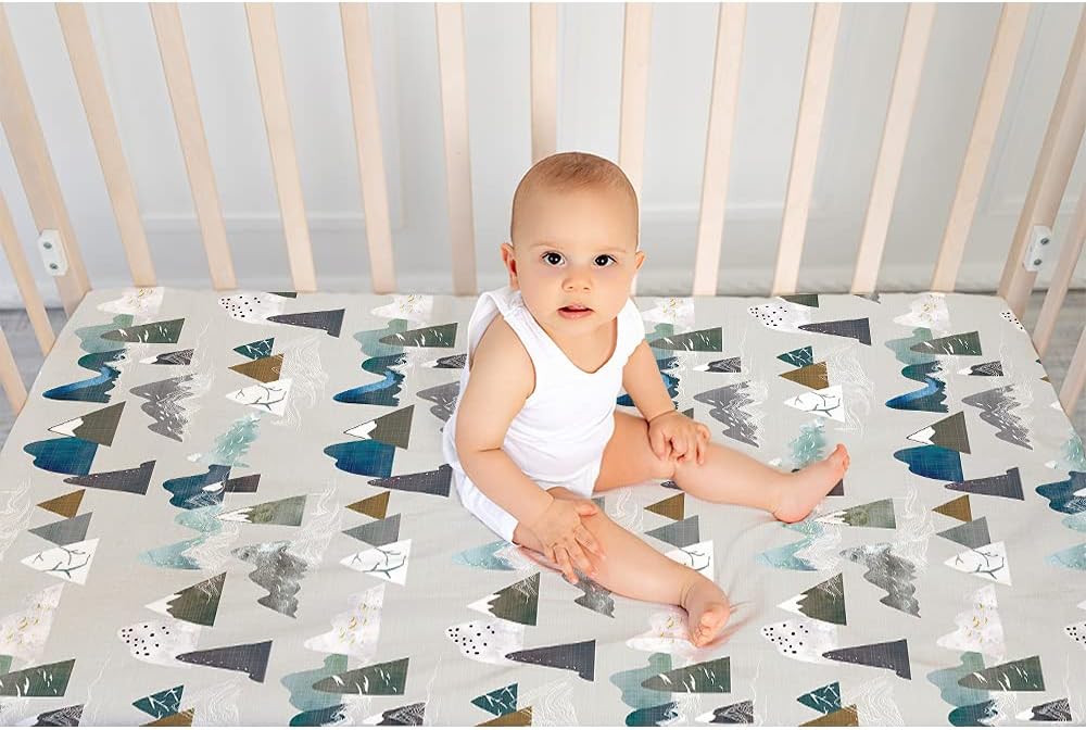 TANOFAR Sábanas para cuna de bebé y niño, sábanas suaves y transpirables para cuarto de bebé