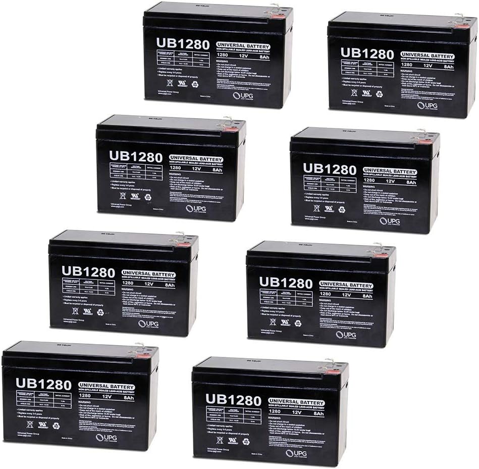 UPG Reemplazo de batería delgada PEREGO de 12 V 8 Ah ***Nuevo*** – Paquete de 8