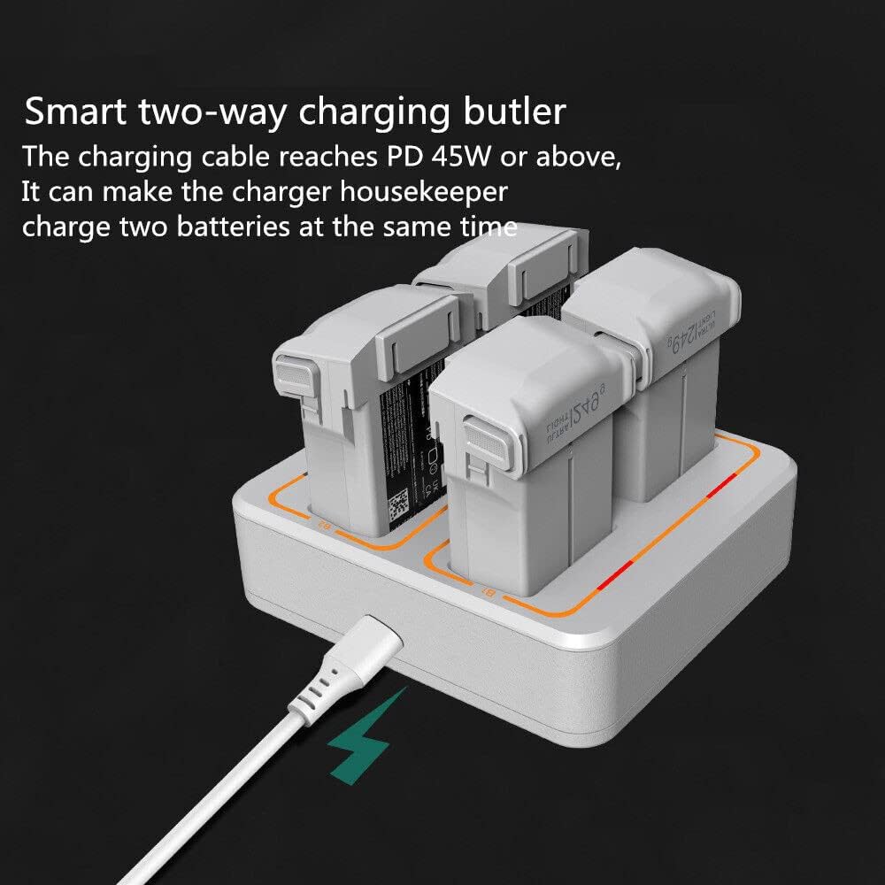Cargador de batería de dron 2023 para DJI Mini 3 Pro, 4 en 1 Hub de carga paralelo rápido Pieza de accesorio para drones