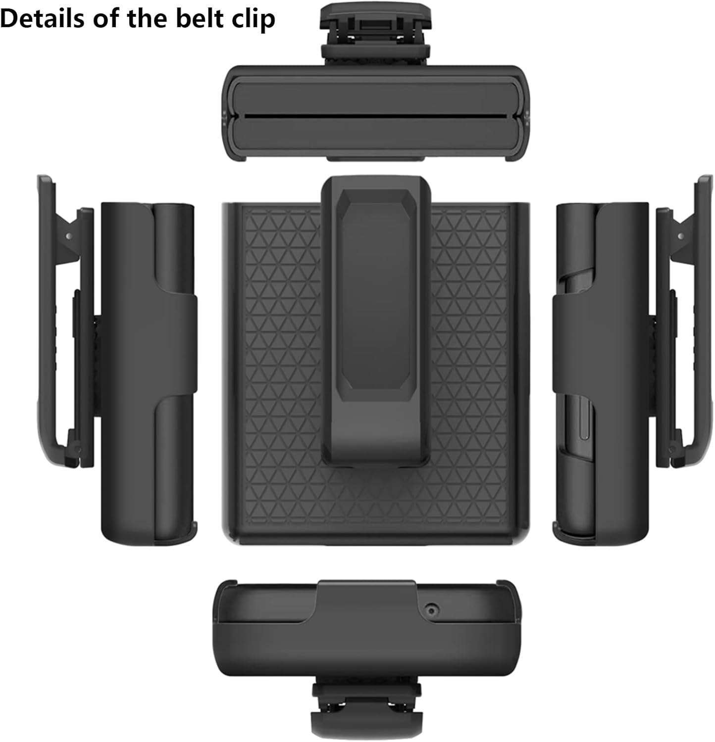 ZCDAYE Funda con clip para cinturón para Samsung Galaxy Z Flip 4, Samsung Z Flip 4 (2022) con funda giratoria para cinturón y soporte integrado,