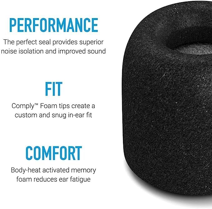 Comply Almohadillas de espuma para auriculares Sony TrueWireless  Nuevo Sony XM5, WF-1000XM5, WF-1000XM4, WF-1000XM3, WF-XB700, máxima comodidad