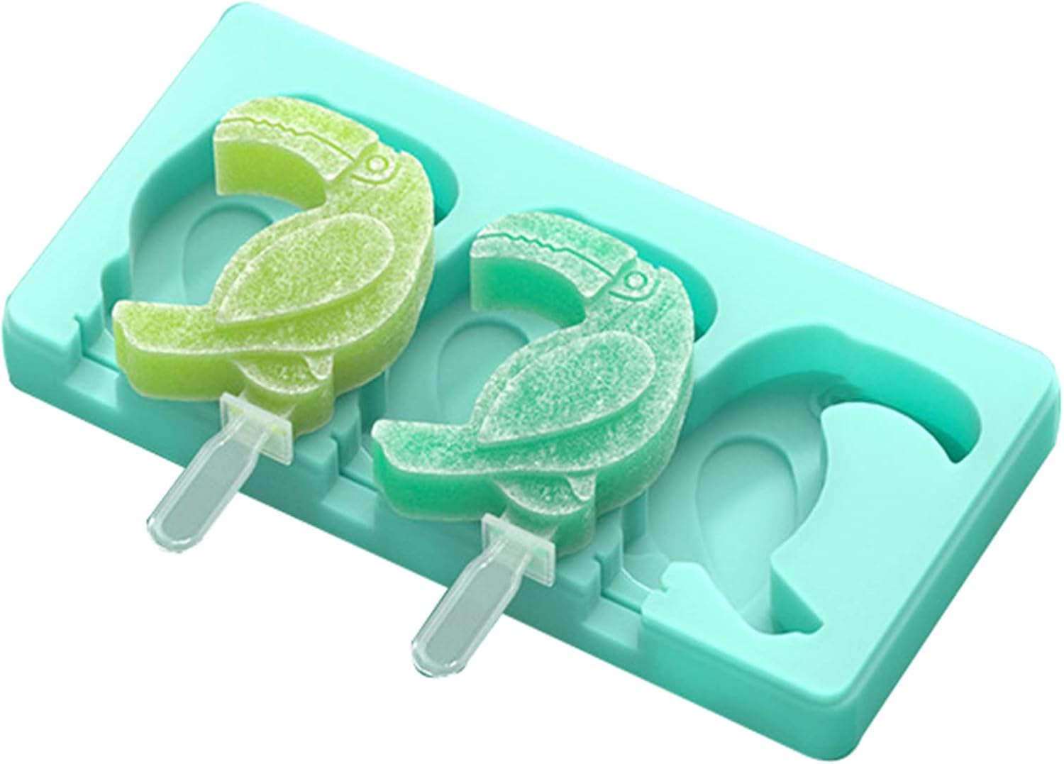 Moldes para paletas  Molde de silicona para paletas de 3 cavidades con tapa reutilizable  Molde de helado de bricolaje ideal para pasteles y helados