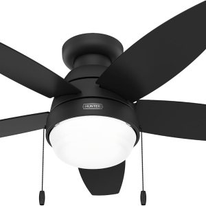 Hunter Fan Company 52613 Lilliana Ventilador de techo, 044, negro mate Hunter Fan Company 52613 Lilliana Ventilador de techo, 044, negro mate