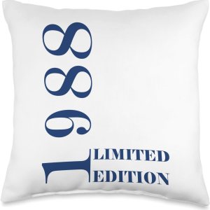 Born Vintage Limited Edition Retro Birth Year 1988 Throw Pillow, 16×16, Multicolor Born Vintage Limited Edition Retro Birth Year 1988 Throw Pillow, 16×16, Multicolor
