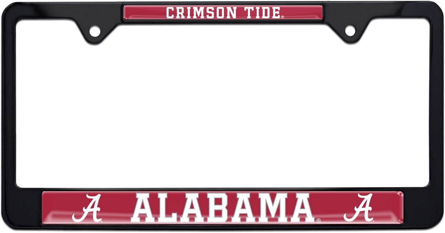 Marco de matrícula negro Alabama Crimson Tide
