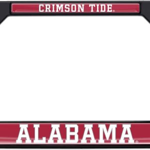 Marco de matrícula negro Alabama Crimson Tide Marco de matrícula negro Alabama Crimson Tide