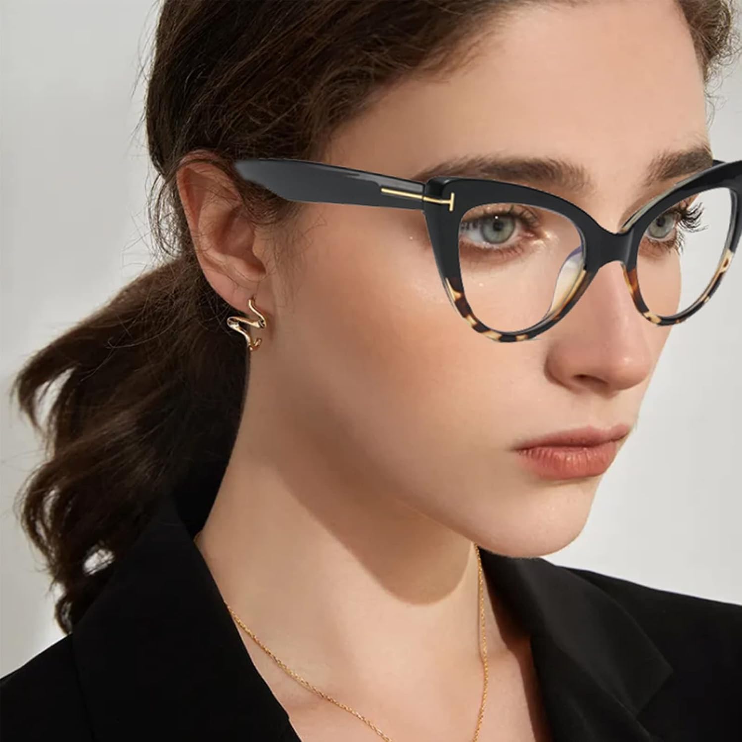 Hubeye 3 pares de anteojos de lectura de ojo de gato para mujer, de gran tamaño, anti luz azul, para lectura de computadora, a la moda, lindos