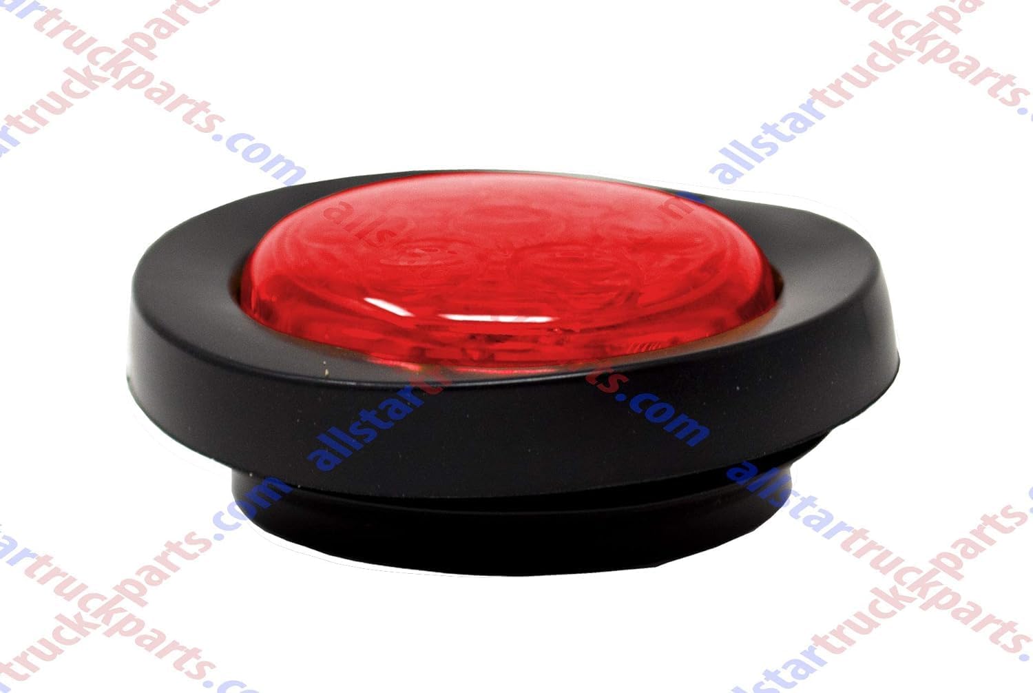 All Star Truck Parts 8 unidades de 2 pulgadas redondas de luz LED lateral de espacio libre 7 LED ojales de goma IP 67 para remolques – 4 rojos y 4