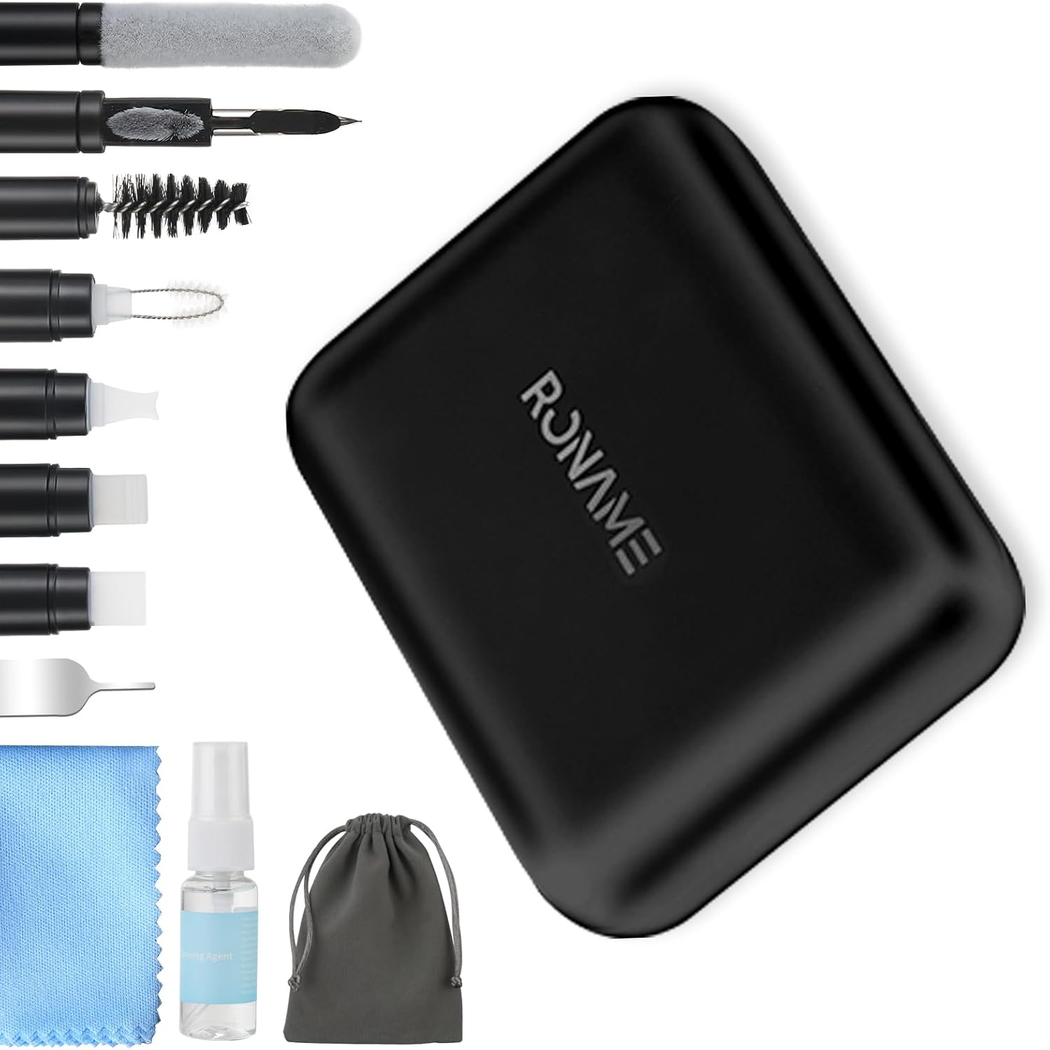 Kit limpiador para iPhone, kit de reparación de limpieza multifunción con cepillo suave para Airpod, kit de limpieza para puerto de carga de