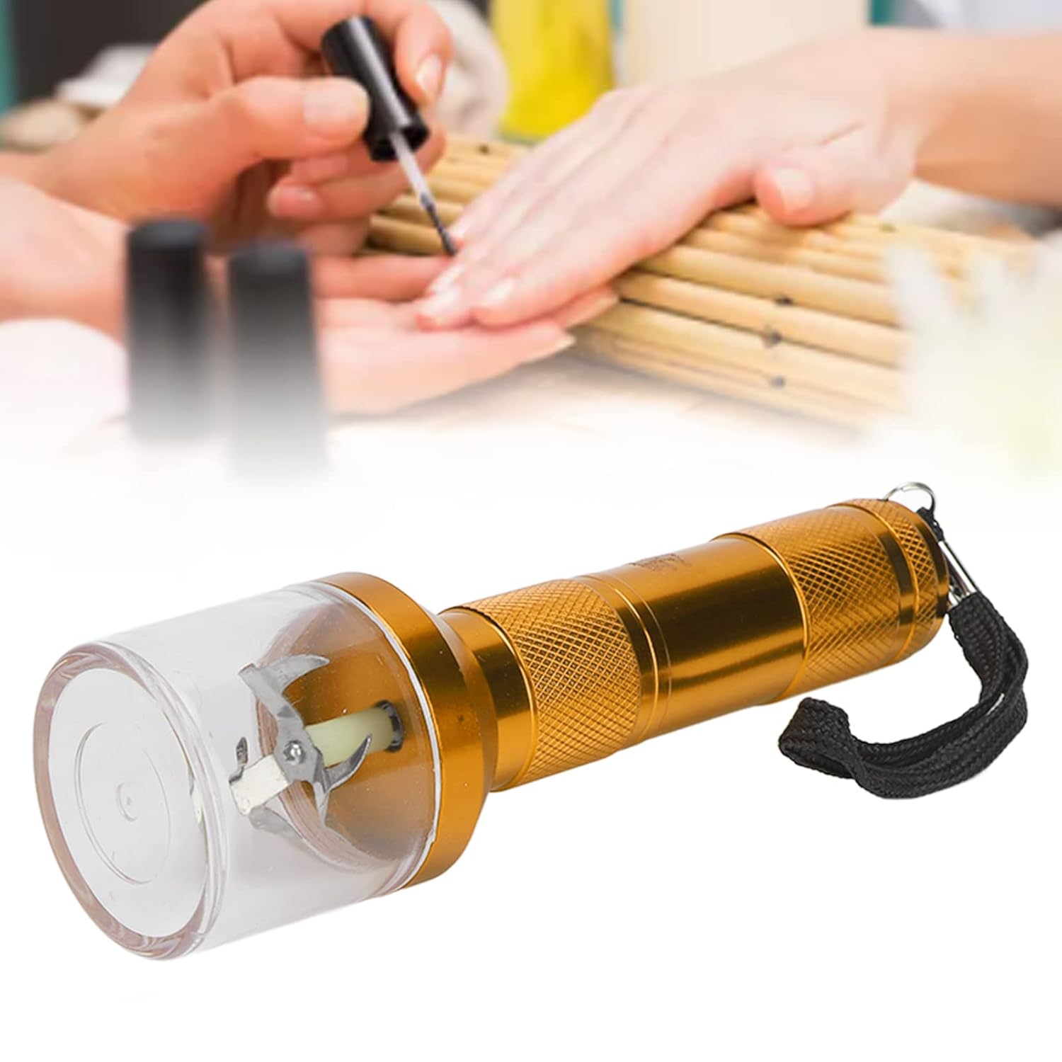 Molinillo de mezcla de polvo para arte de uñas, mezclador de polvo de uñas, licuadora eléctrica de aluminio, máquina de molienda de polvo,
