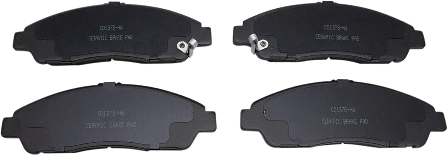 TRQ Pinzas de freno delanteras y rotores de cerámica compatibles con Honda Pilot 2009-2015