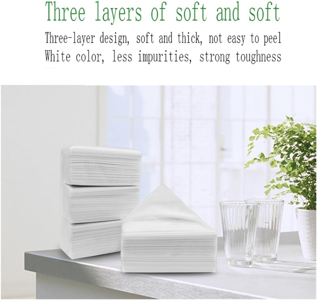 Toalla de papel de limpieza portátil para la cara, papel higiénico, papel higiénico, papel higiénico, servilleta de pulpa de madera (color  2 piezas)