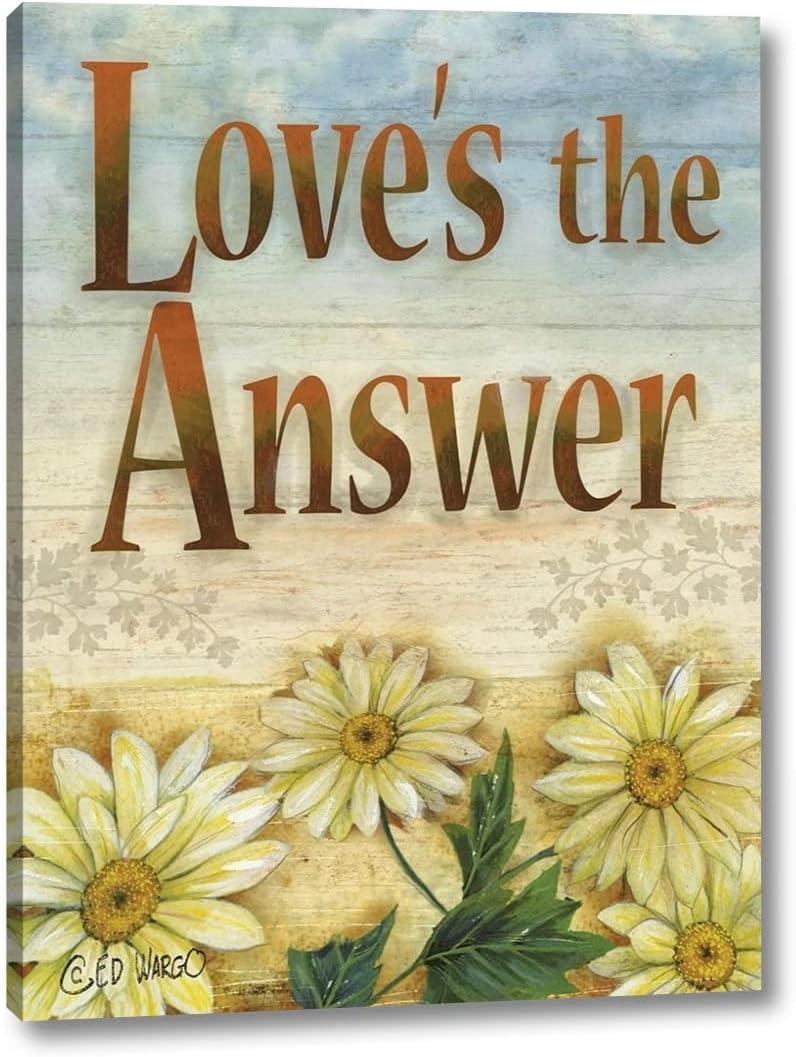 Loves the Answer by Ed Wargo – 12″ x 16″ Canvas Art Print Gallery Wrapped – Ready to Hang