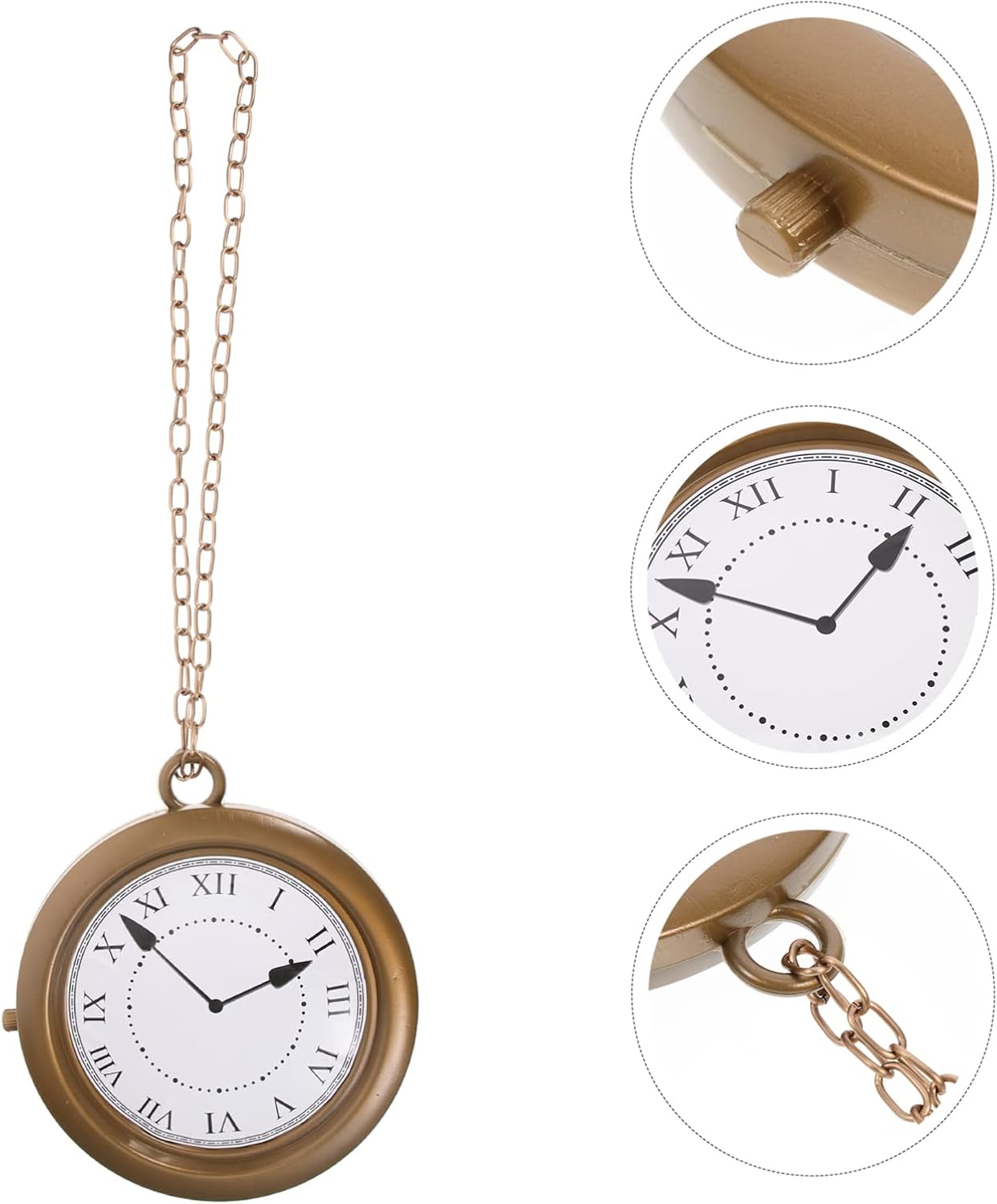 Collar de reloj, disfraz de hombre, collar para hombre, collar para hombre, collar de reloj de cosplay, collar de reloj de fiesta, decoración de